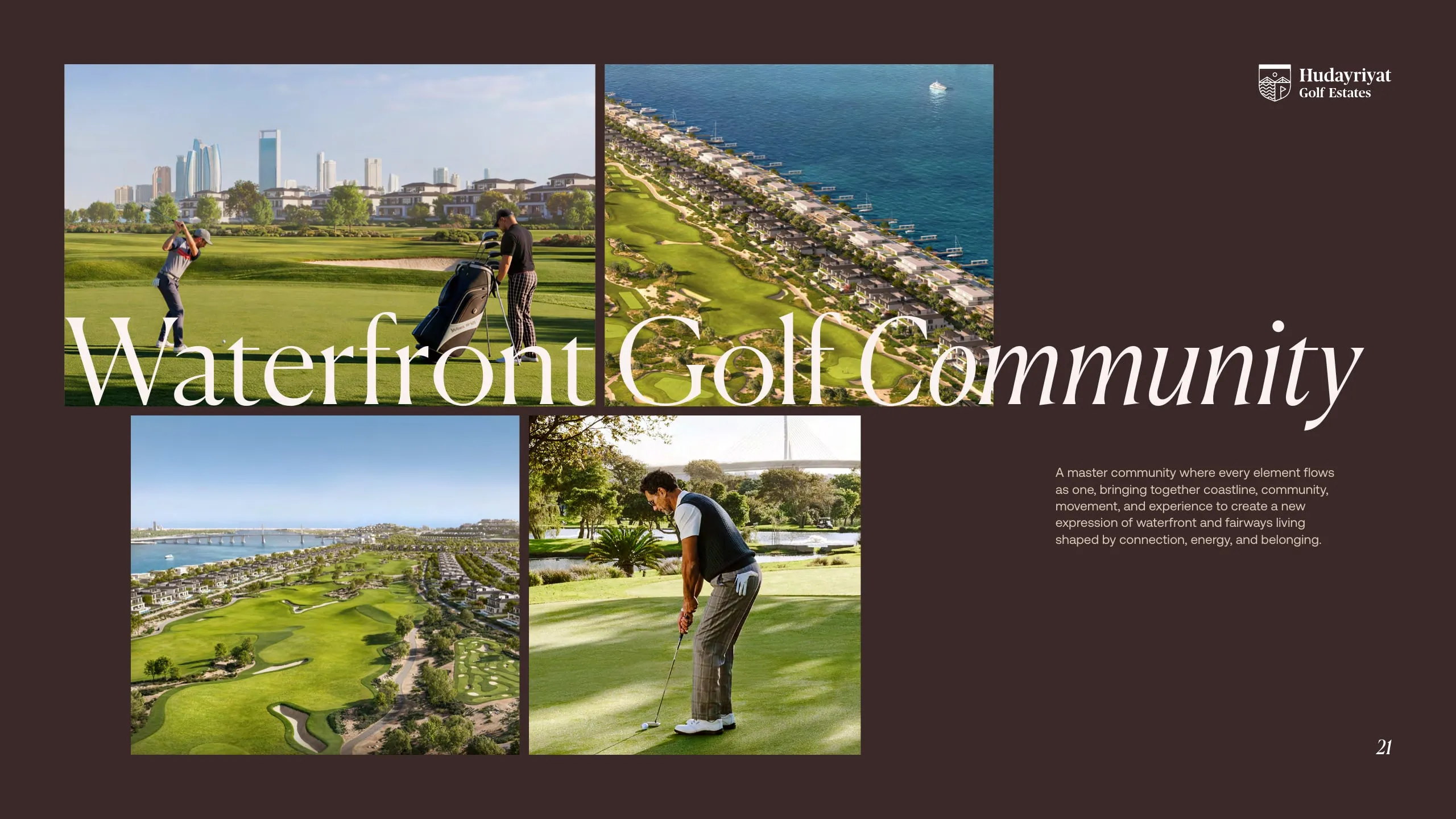 Hudayriyat Golf Estates setting