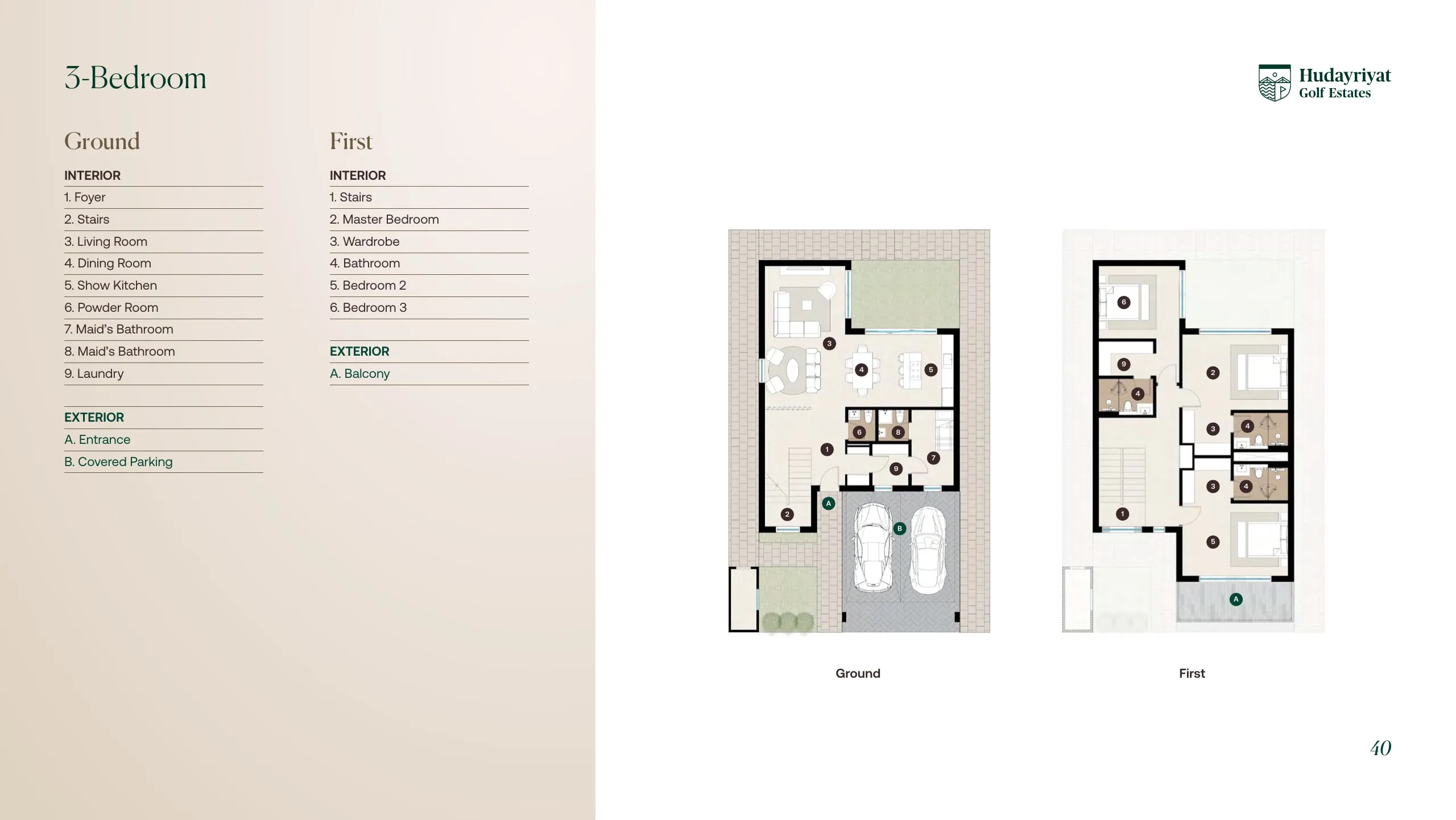 Par 3 Villas floor plan